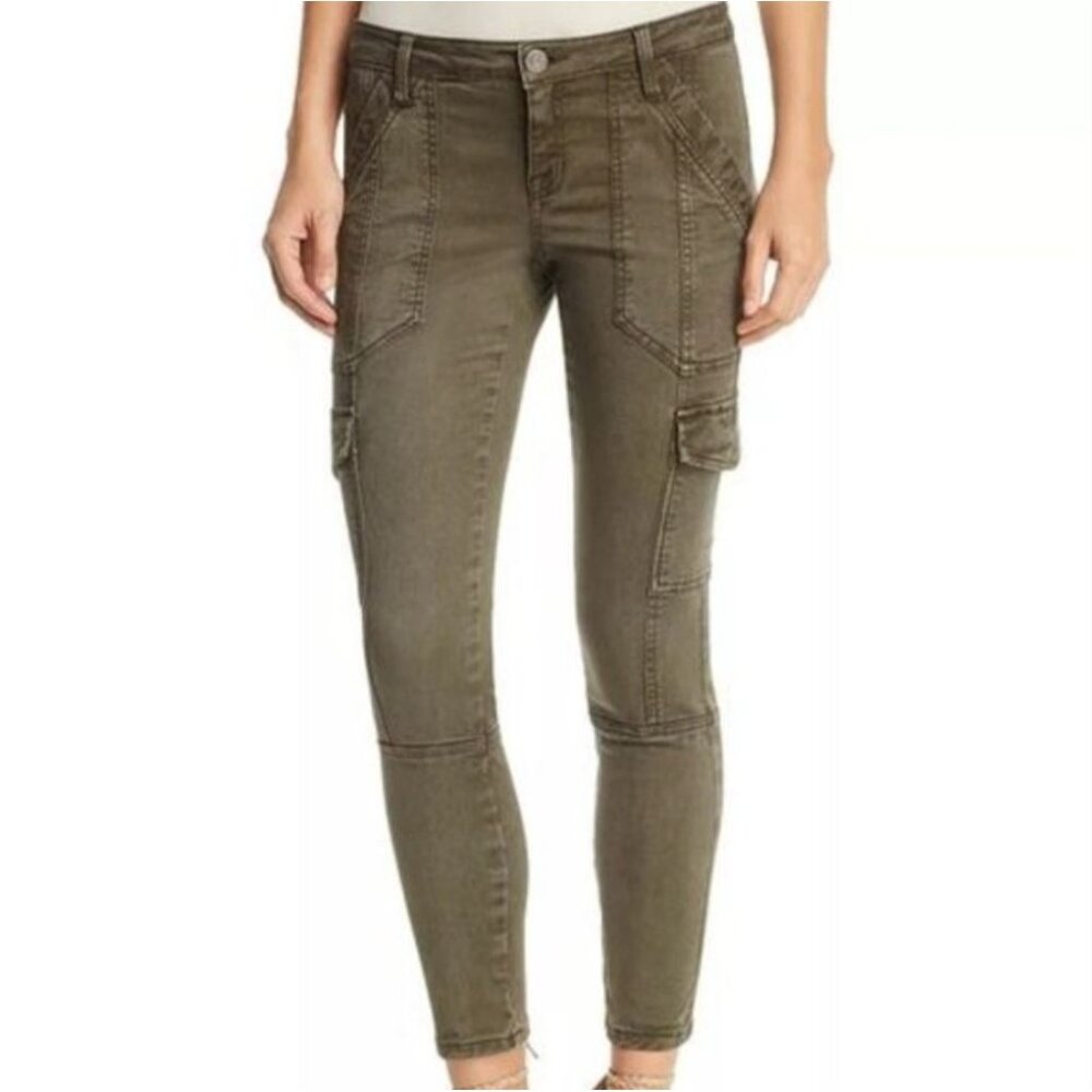 Joie Okana Skinny Cargo Pants Women‎ 27 Army fatigue green Boho Gorpcore Stretch